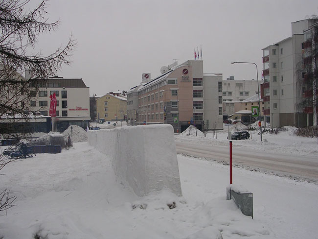 Rovaniemi centrum med Hotel Sokos, Finland.